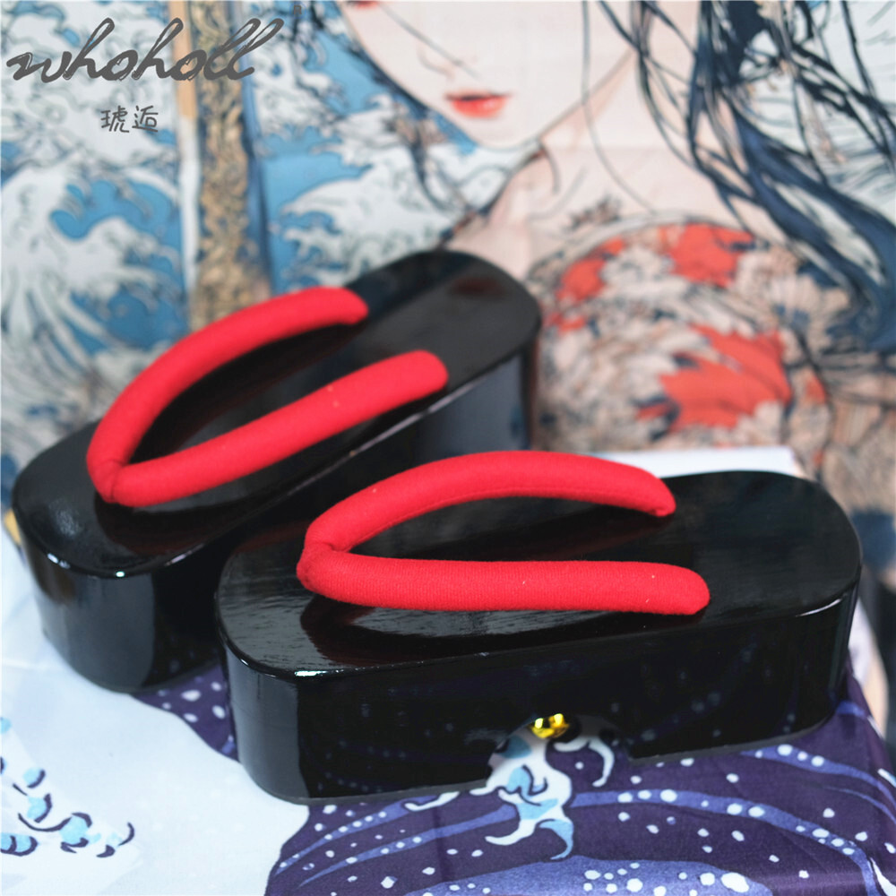 Summer Women Flip Flops Japane - Geta Wooden Sandal 评论和价格