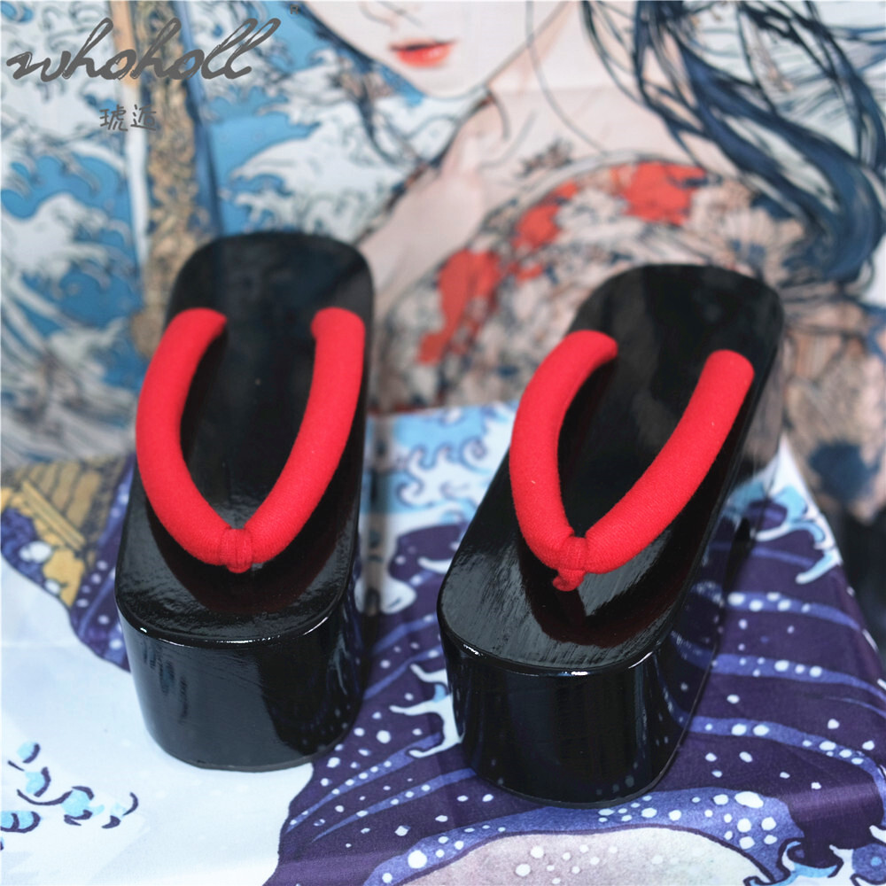 Summer Women Flip Flops Japane - Geta Wooden Sandal 评论和价格
