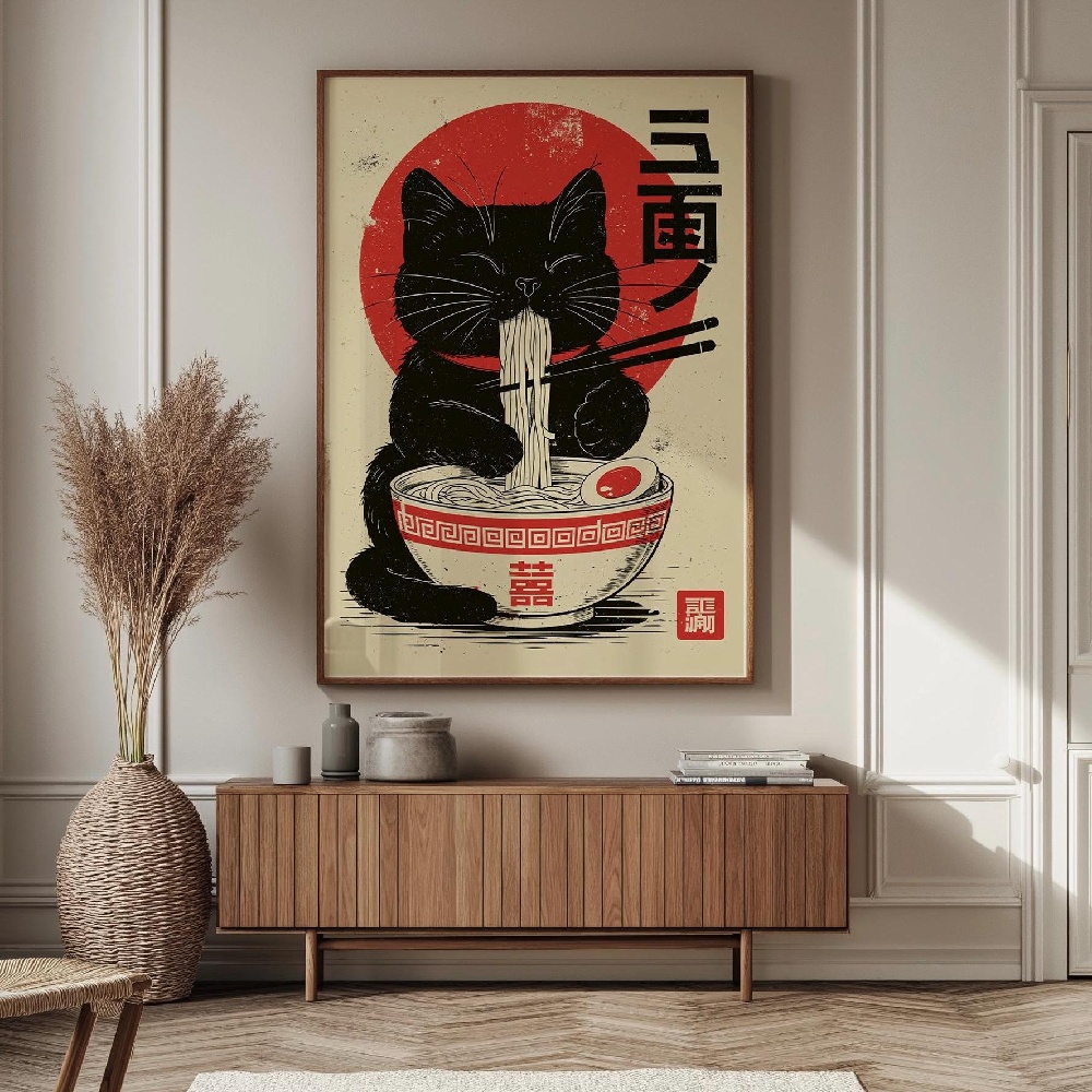 Japanese Style Cat Ramen Frog  - Japanese Lifestyle Home 评论和价格