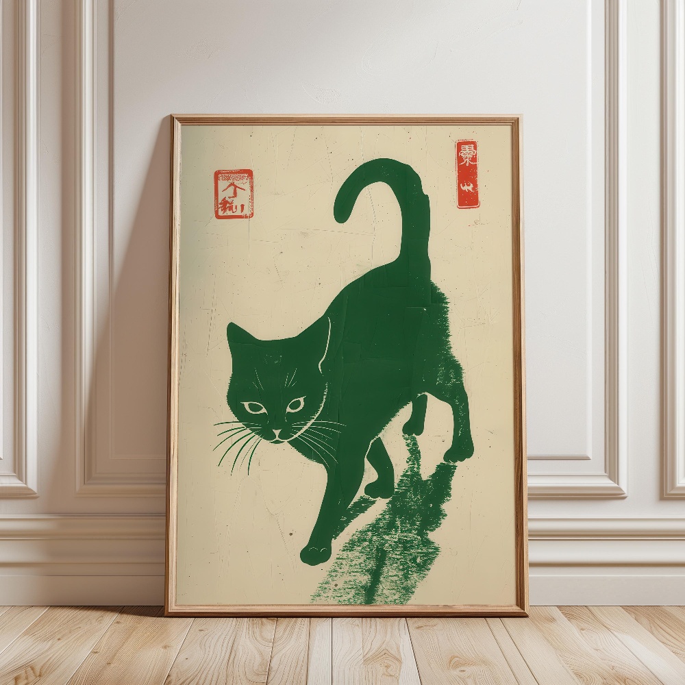 Black Cat Eating Ramen Rainy G - Japanese Lifestyle Home 评论和价格