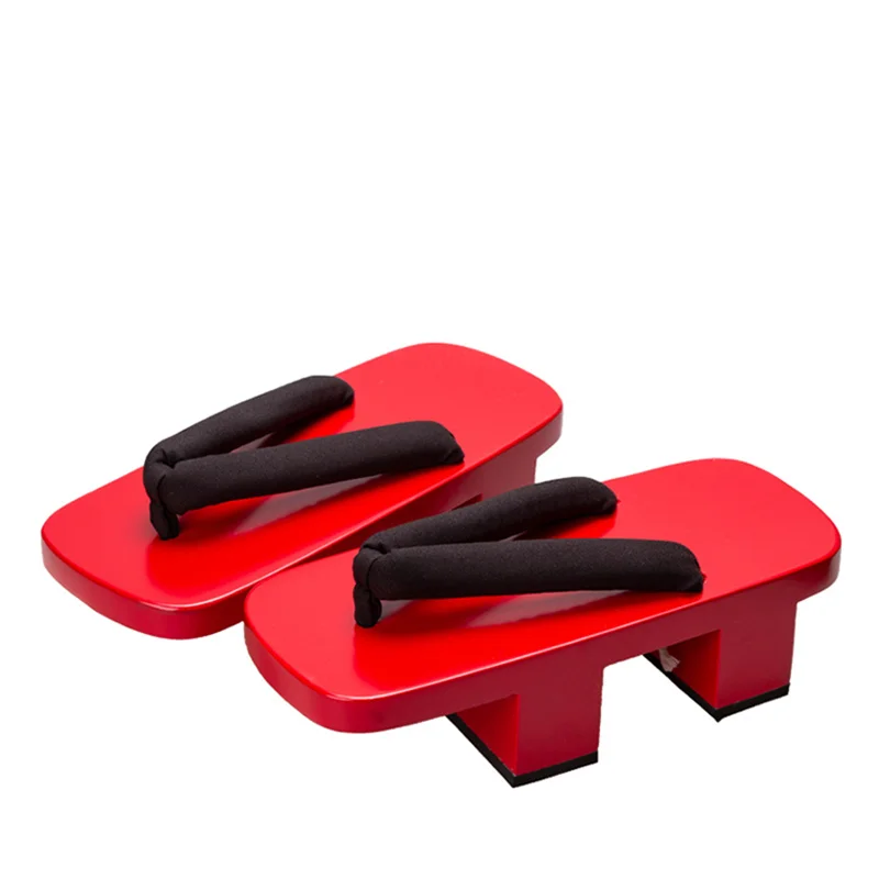 Women's Cosplay Shoes Red Pain - Geta Wooden Sandal 评论和价格