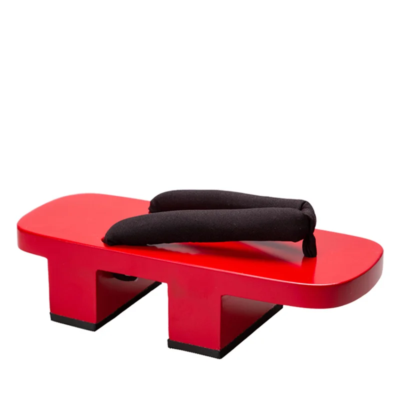 Women's Cosplay Shoes Red Pain - Geta Wooden Sandal 评论和价格