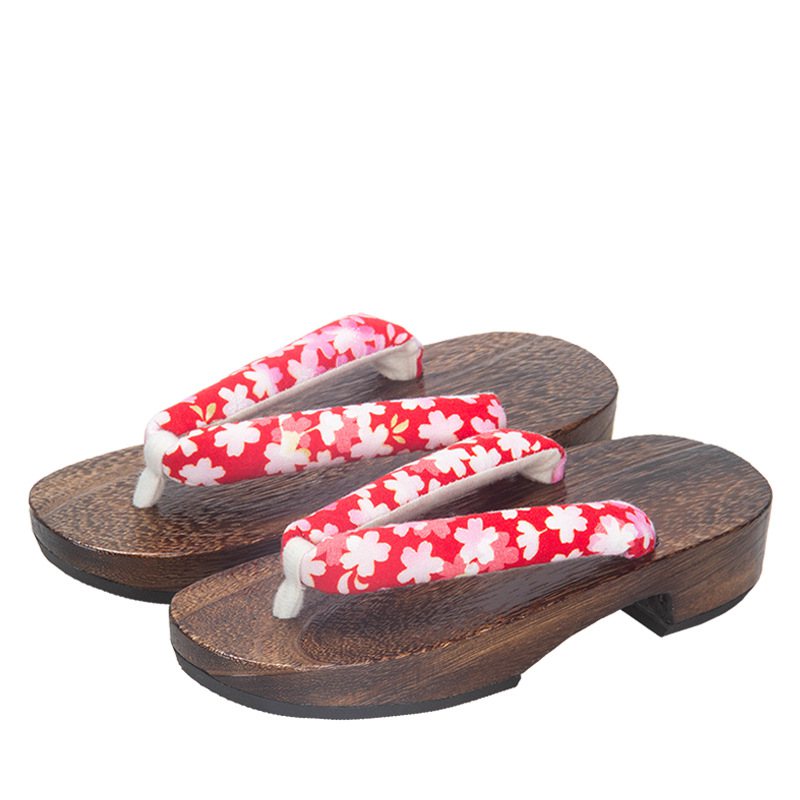 Japan Style Anime Cosplay Shoe - Geta Wooden Sandal 评论和价格