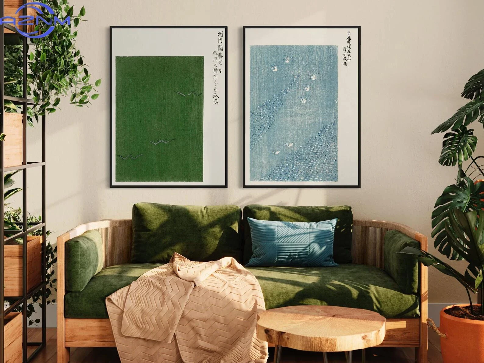 AZNM Vintage Japanese Canvas W - Japanese Lifestyle Home 评论和价格