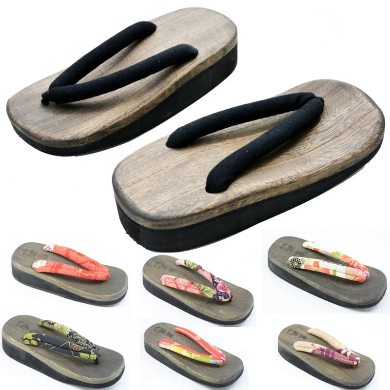 Women's Cosplay Shoes Mid Heel - Geta Wooden Sandal 评论和价格
