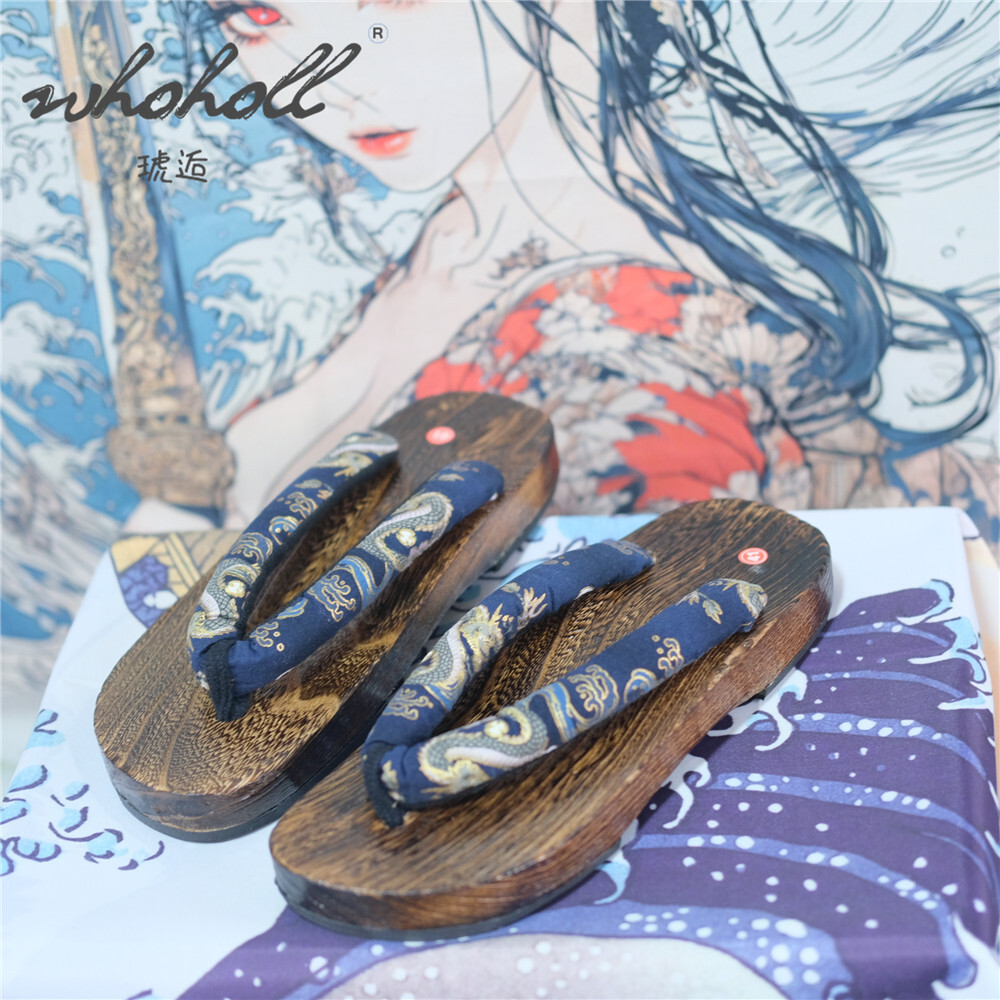 Man Wooden Clogs Slippers Wome - Geta Wooden Sandal 评论和价格