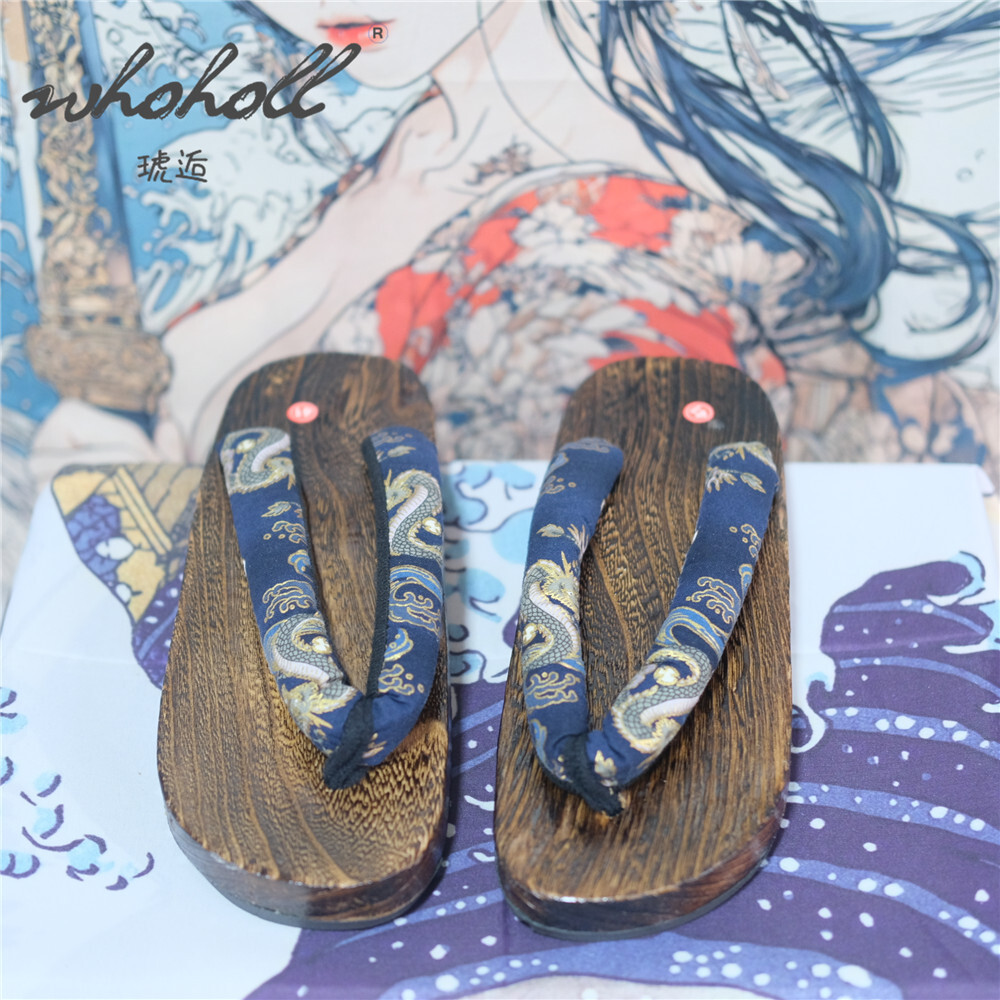Man Wooden Clogs Slippers Wome - Geta Wooden Sandal 评论和价格