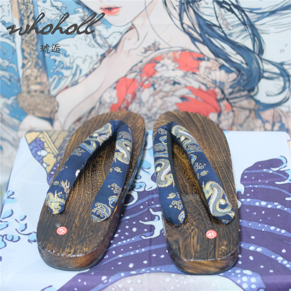 Man Wooden Clogs Slippers Wome - Geta Wooden Sandal 评论和价格