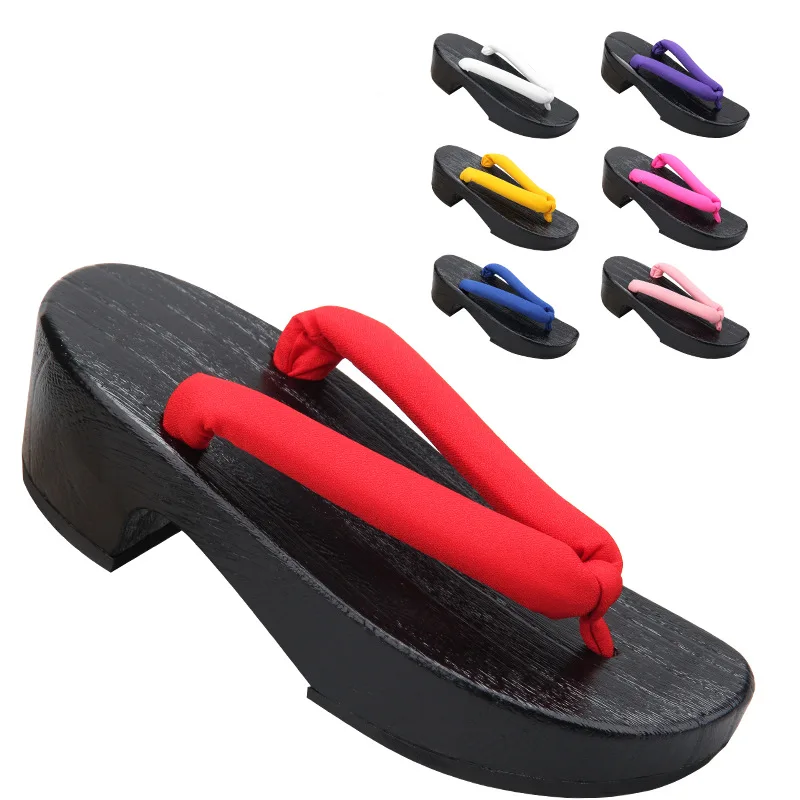 Women's Black Crescent Moon Sh - Geta Wooden Sandal 评论和价格