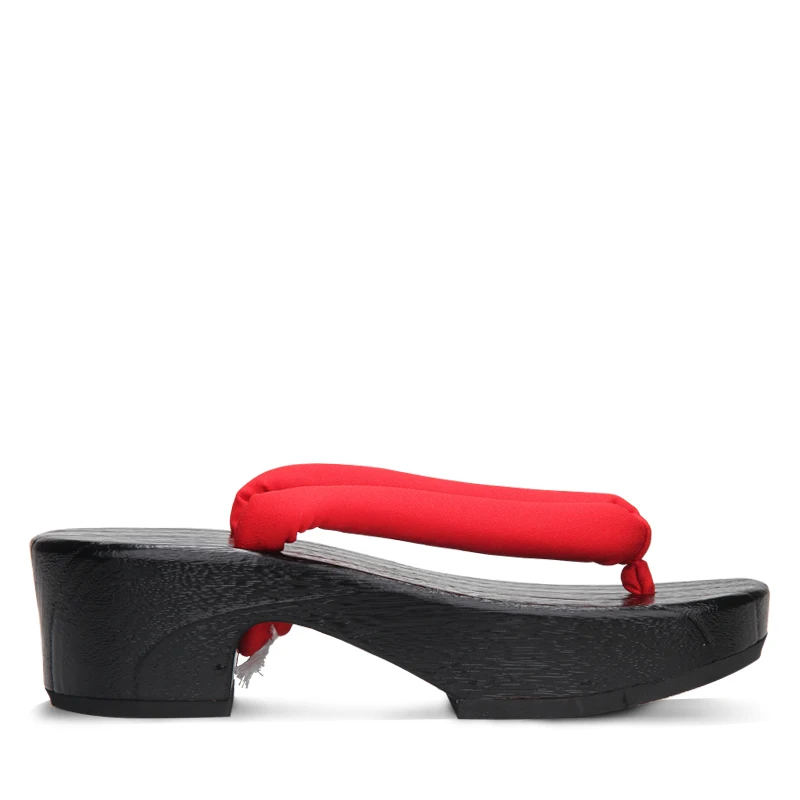 Women's Black Crescent Moon Sh - Geta Wooden Sandal 评论和价格