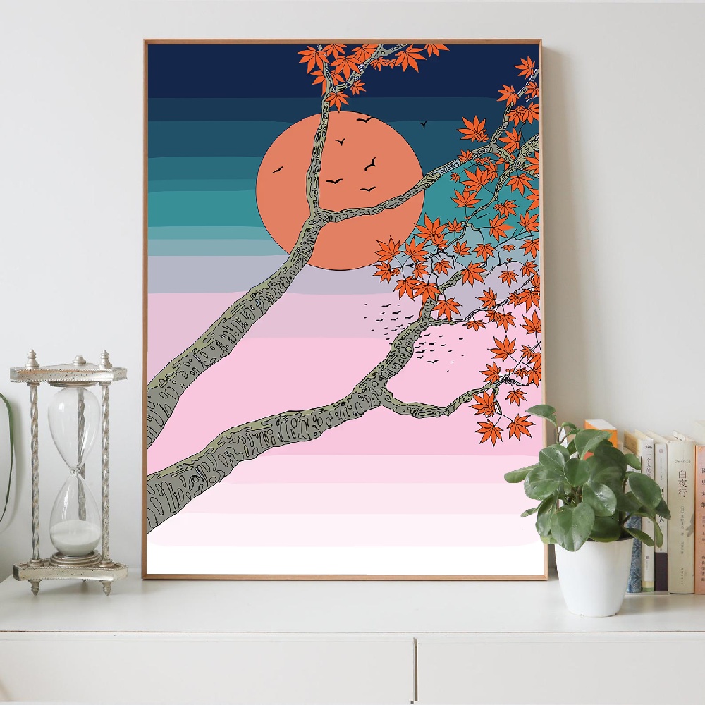 Japanese Style Mountain Landsc - Japanese Lifestyle Home 评论和价格