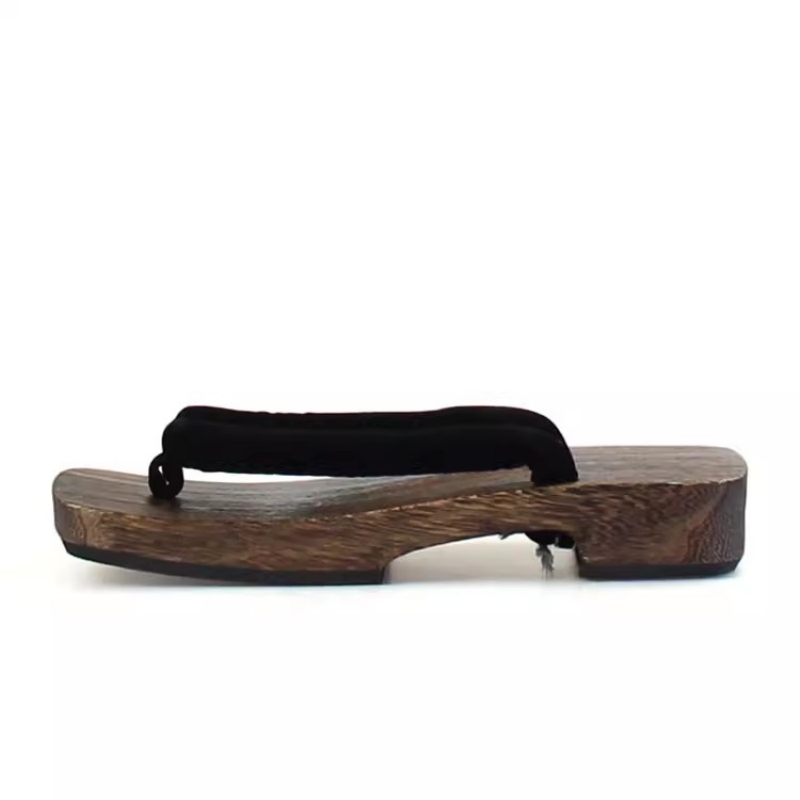Men's Charcoal Cosplay Wood Su - Geta Wooden Sandal 评论和价格